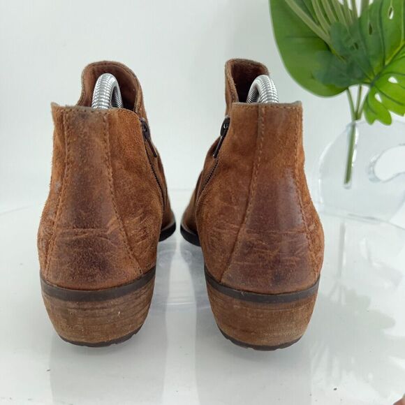 Born Women's Falco Boot Size 8.5 Tabacco Brown Suede Distressed Boho Bootie - Picture 7 of 16